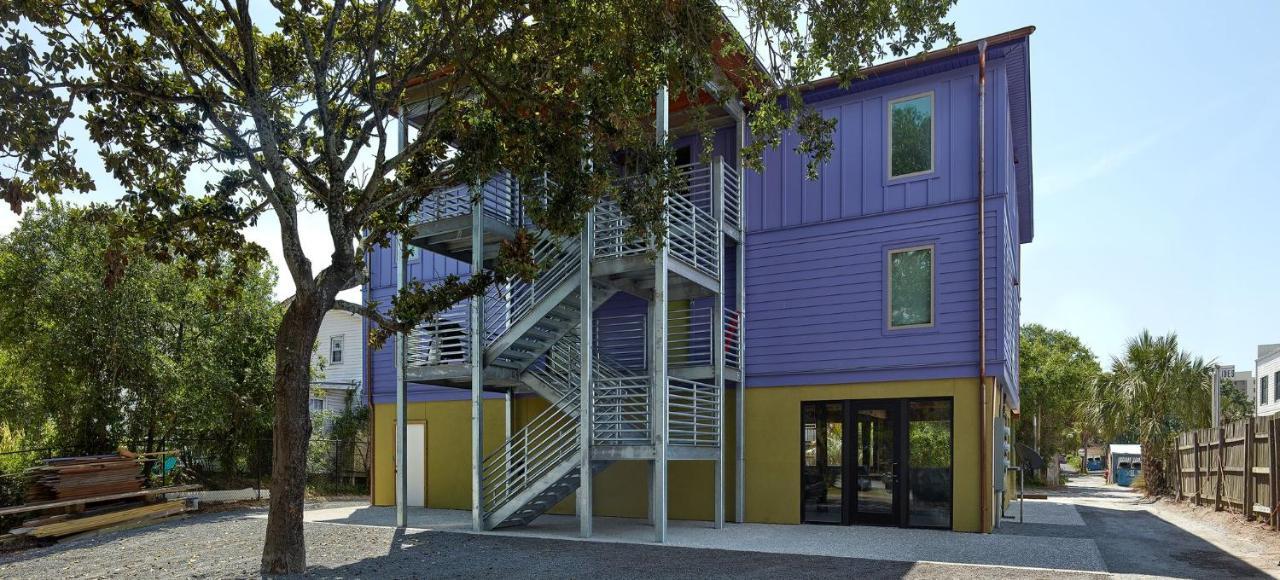 Folly Vacation Perfect Purple Palace Apt A Folly Beach Buitenkant foto